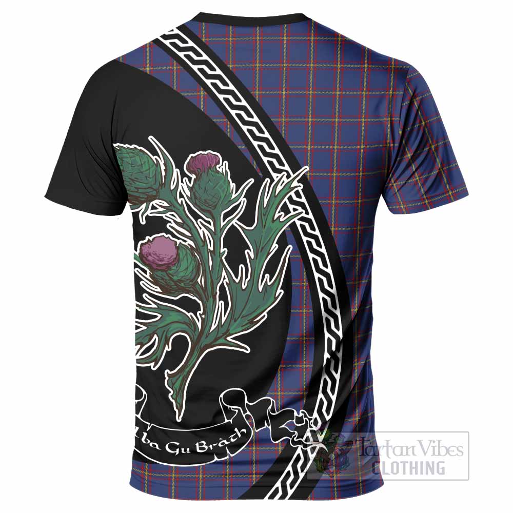 MacLaine (McLaine) Family Crest Tartan T-Shirt Alba Thistle Inspired - Tartan Vibes Clothing