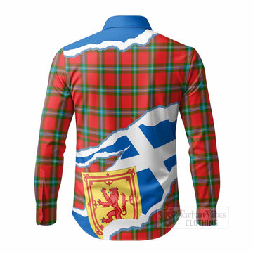 MacLaine (McLaine) Scotland Football Tartan Long Sleeve Button Shirts We'll Be Coming