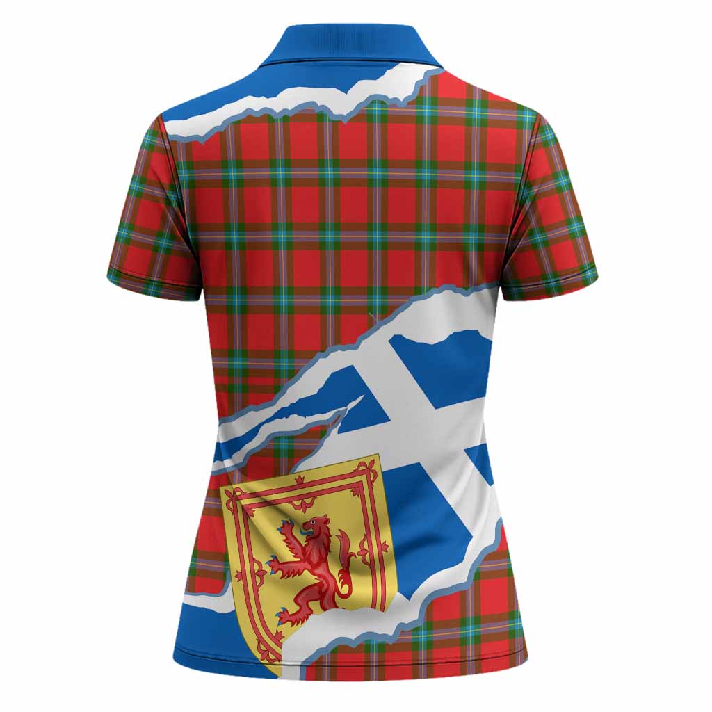 MacLaine (McLaine) Scotland Football Tartan Women Polo Shirt We'll Be Coming