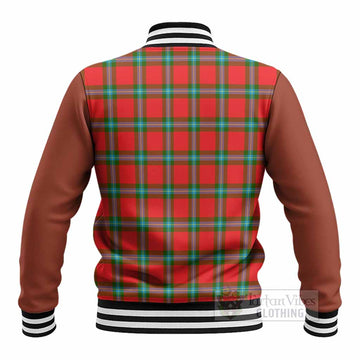 MacLaine (McLaine) Tartan Accent Baseball Jacket with Family Crest