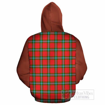 MacLaine (McLaine) Tartan Accent Cotton Hoodie with Family Crest