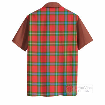 MacLaine (McLaine) Tartan Accent Hawaiian Shirt with Family Crest