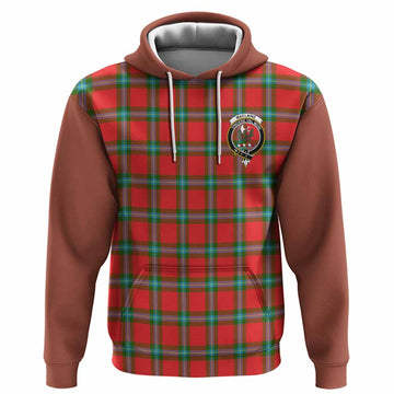 MacLaine (McLaine) Tartan Accent Hoodie with Family Crest