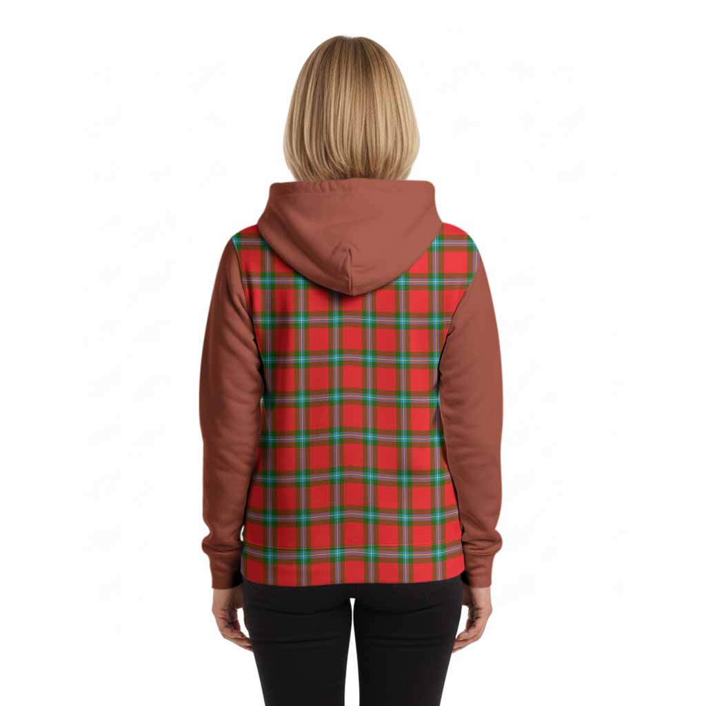 MacLaine (McLaine) Tartan Accent Hoodie with Family Crest