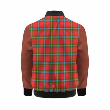 MacLaine (McLaine) Tartan Accent Kid Bomber Jacket with Family Crest