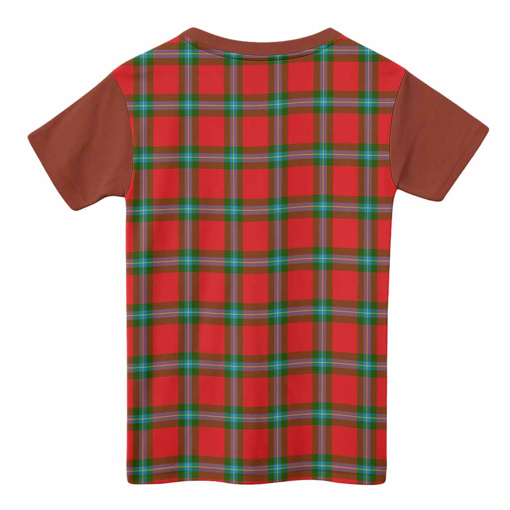 MacLaine (McLaine) Tartan Accent Kid T-shirt with Family Crest