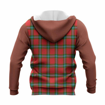 MacLaine (McLaine) Tartan Accent Knitted Hoodie with Family Crest