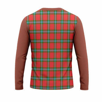 MacLaine (McLaine) Tartan Accent Long Sleeve T-Shirt with Family Crest