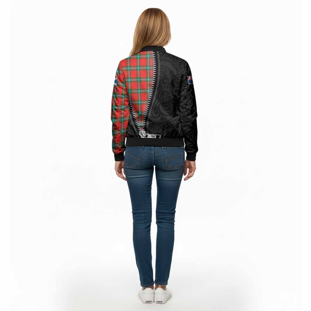 MacLaine (McLaine) Tartan Bomber Jacket New Zealand Pattern Unique Zipper Stylized