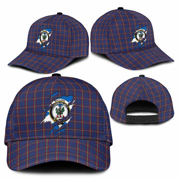 MacLaine (McLaine) Tartan Classic Cap with Family Crest In Me Style