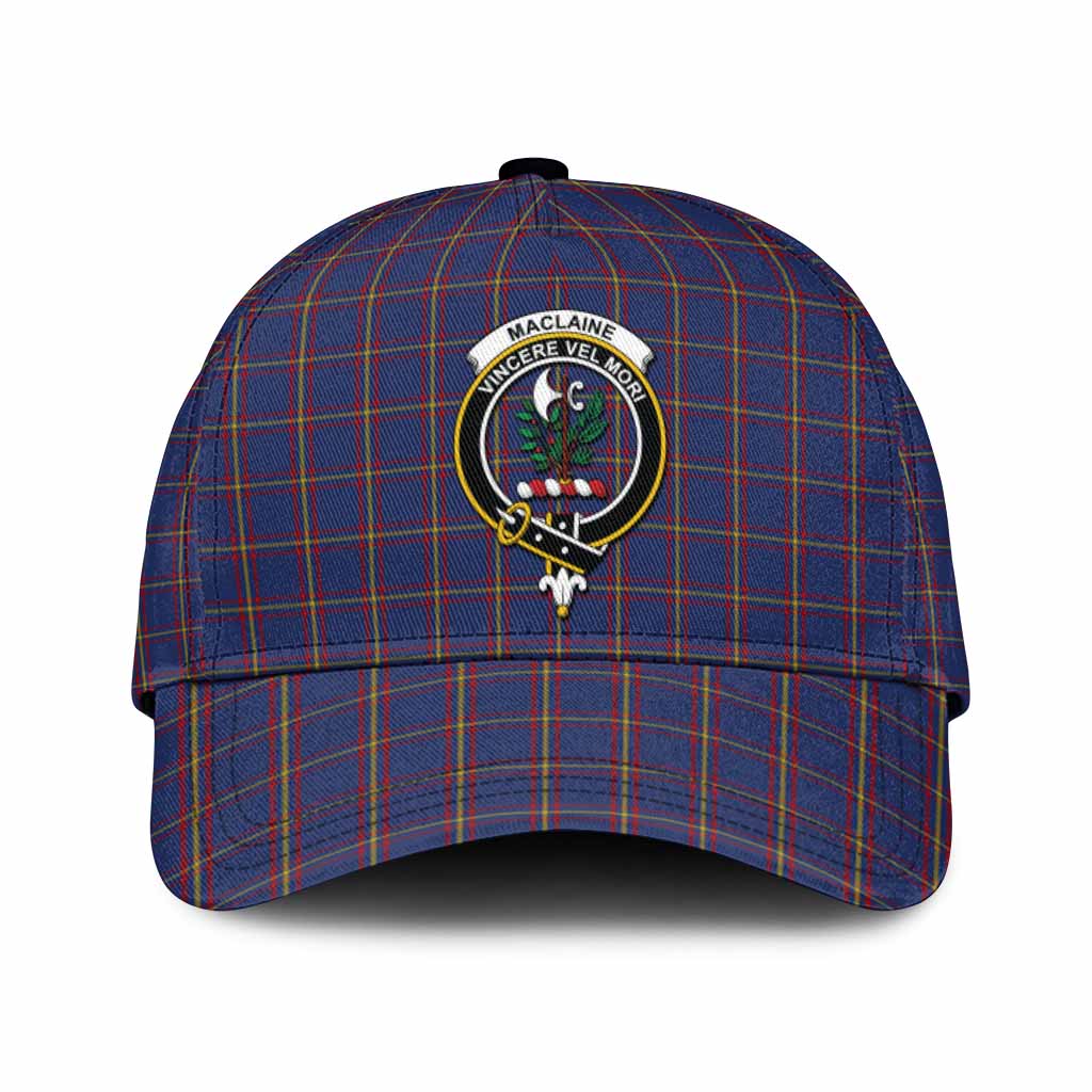 MacLaine (McLaine) Tartan Classic Cap with Family Crest