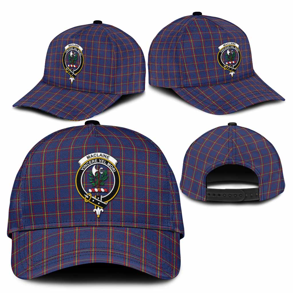 MacLaine (McLaine) Tartan Classic Cap with Family Crest