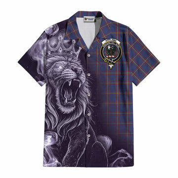 MacLaine (McLaine) Tartan Cotton Hawaiian Shirt Roaring Lion Heritage
