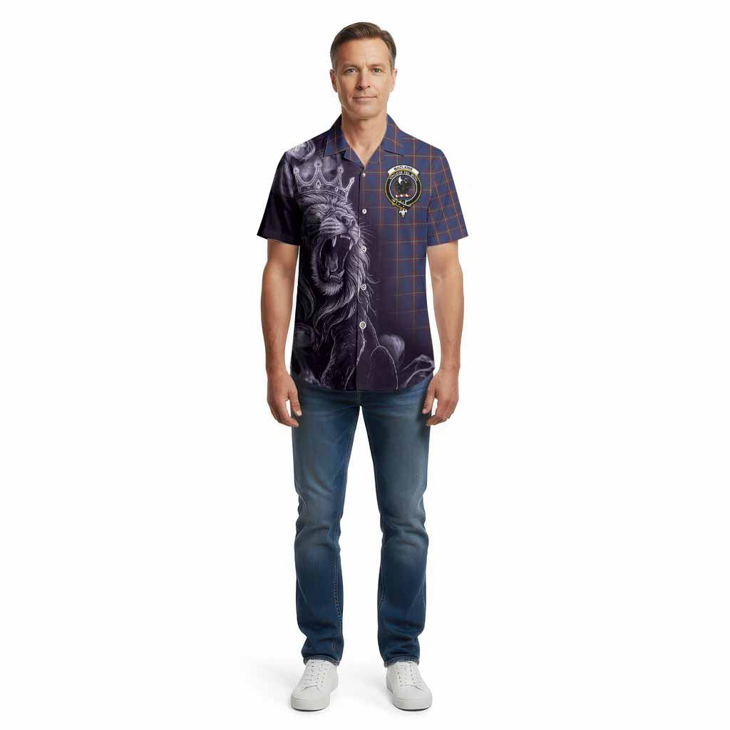 MacLaine (McLaine) Tartan Cotton Hawaiian Shirt Roaring Lion Heritage