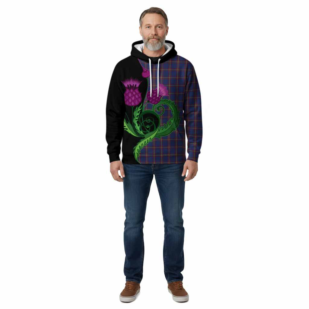 MacLaine (McLaine) Tartan Cotton Hoodie Traditional Scottish Thistle