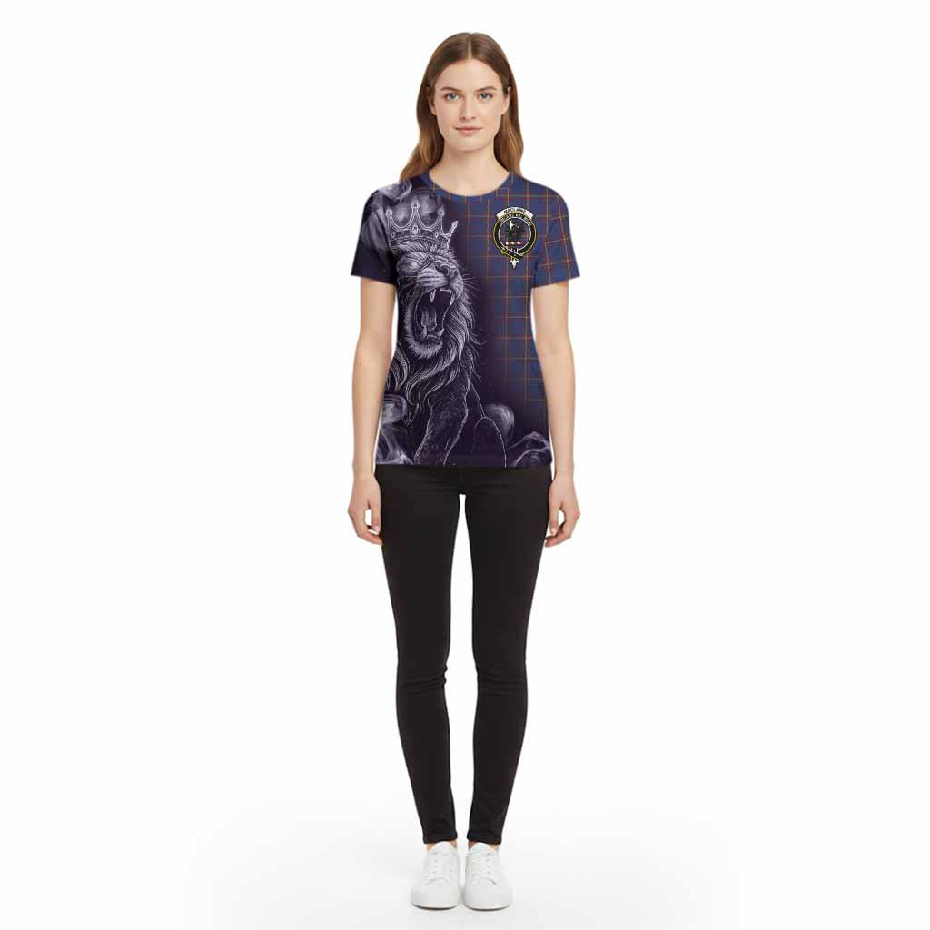 MacLaine (McLaine) Tartan Cotton T-shirt Roaring Lion Heritage