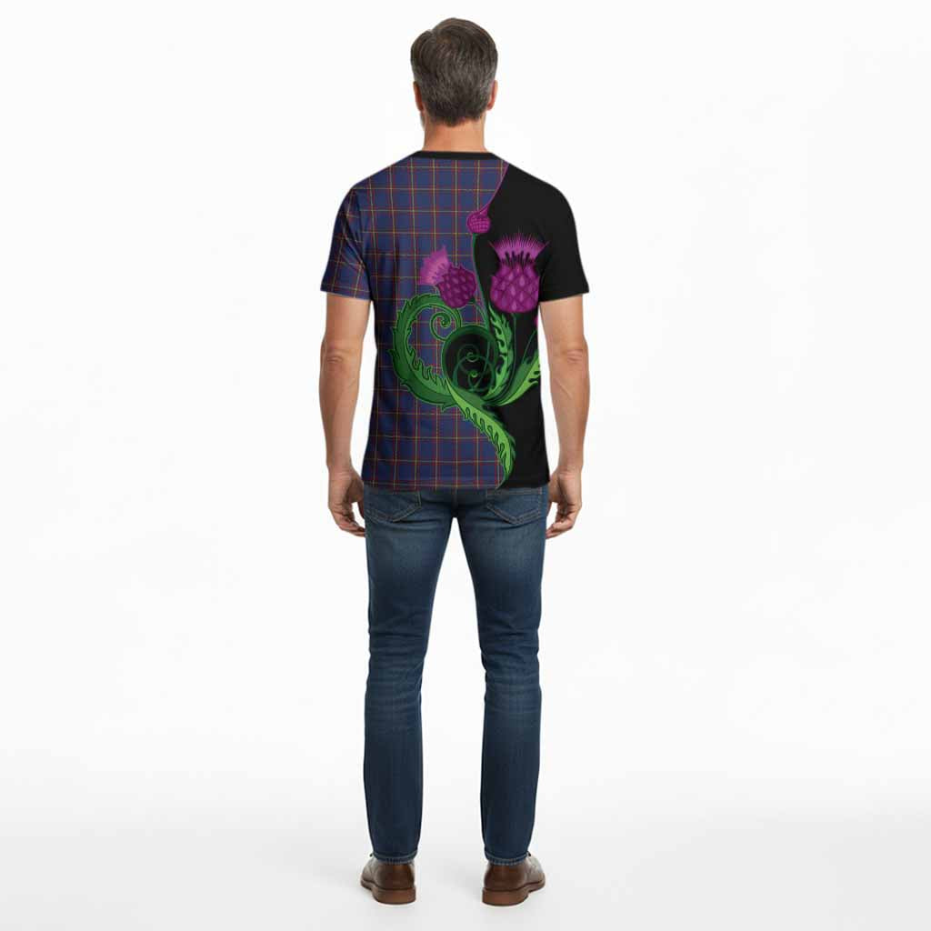MacLaine (McLaine) Tartan Cotton T-shirt Traditional Scottish Thistle