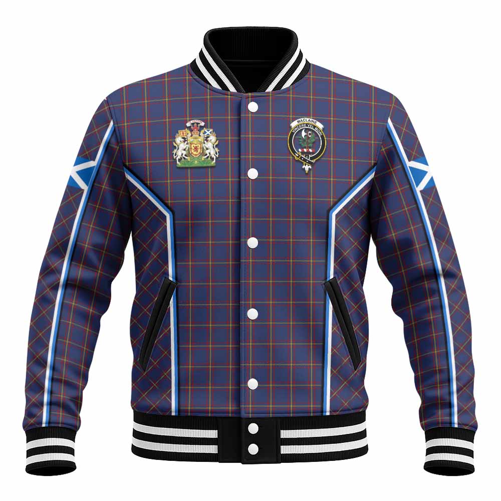 MacLaine (McLaine) Tartan Crest Baseball Jacket Scotland Coat of Arm Flag Style - Tartan Vibes Clothing