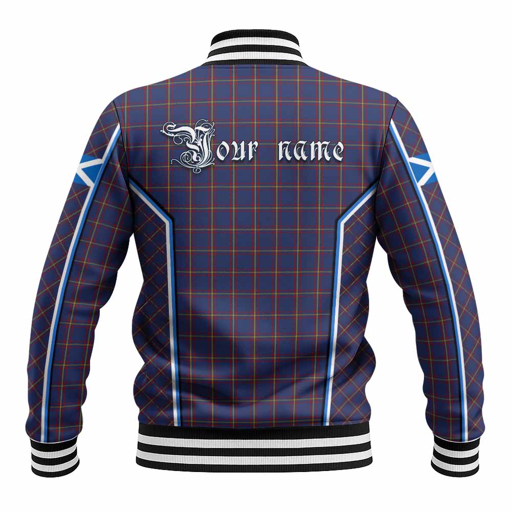 MacLaine (McLaine) Tartan Crest Baseball Jacket Scotland Coat of Arm Flag Style - Tartan Vibes Clothing