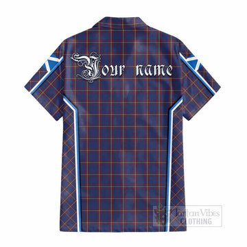 MacLaine (McLaine) Tartan Crest Cotton Hawaiian Shirt Scotland Coat of Arm Flag Style - Tartan Vibes Clothing