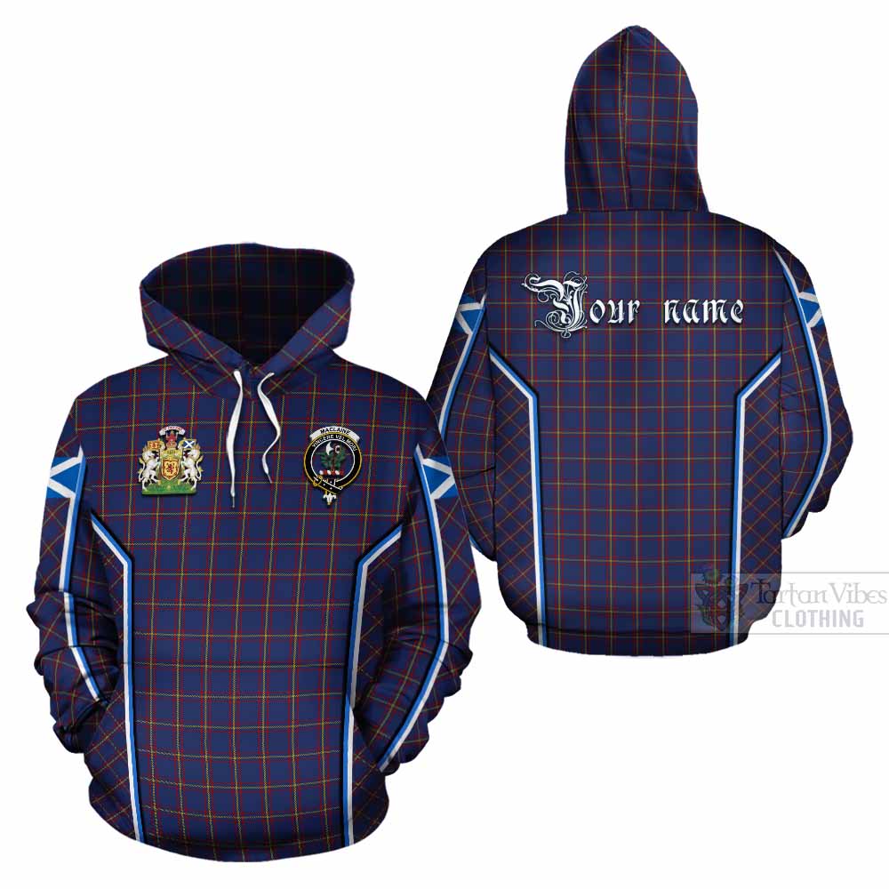 MacLaine (McLaine) Tartan Crest Cotton Hoodie Scotland Coat of Arm Flag Style - Tartan Vibes Clothing