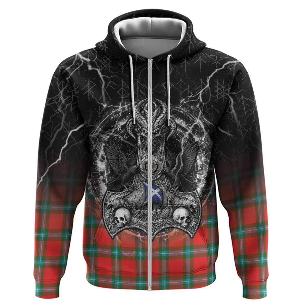 MacLaine (McLaine) Tartan Crest Hoodie Celtic Odin's Raven Legacy