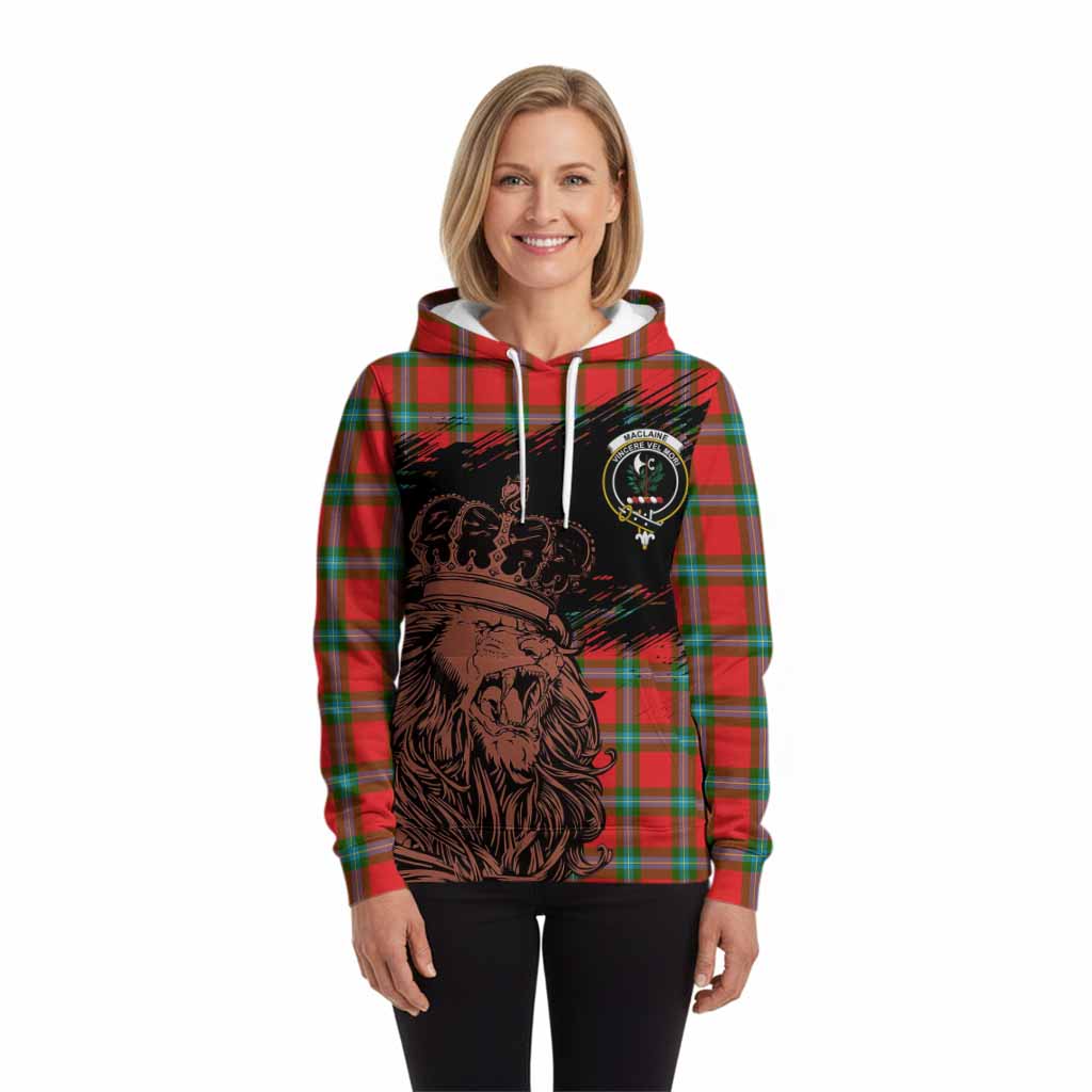 MacLaine (McLaine) Tartan Crest Hoodie Crowned Lion Heritage Style