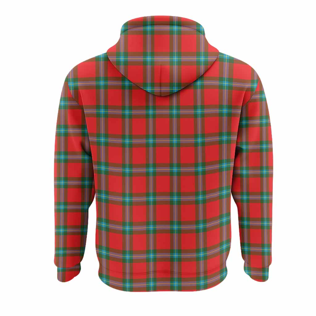 MacLaine (McLaine) Tartan Crest Hoodie Ferocious Lion Style