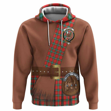 MacLaine (McLaine) Tartan Crest Hoodie Kilt Costume Style