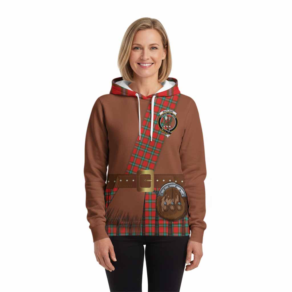 MacLaine (McLaine) Tartan Crest Hoodie Kilt Costume Style