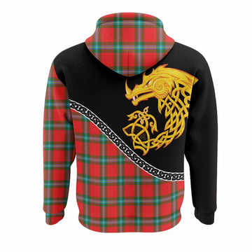 MacLaine (McLaine) Tartan Crest Hoodie Legendary Dragon Knot Half Style