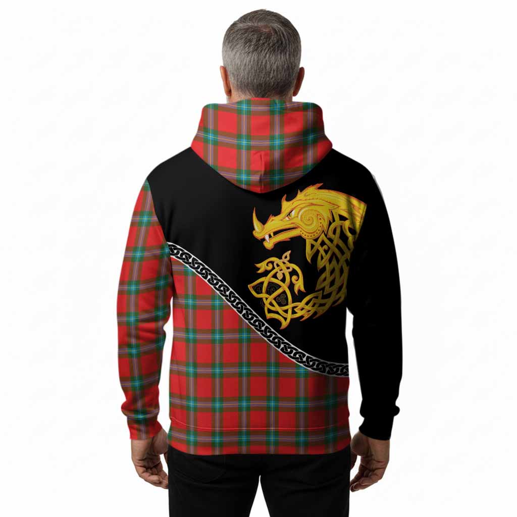 MacLaine (McLaine) Tartan Crest Hoodie Legendary Dragon Knot Half Style