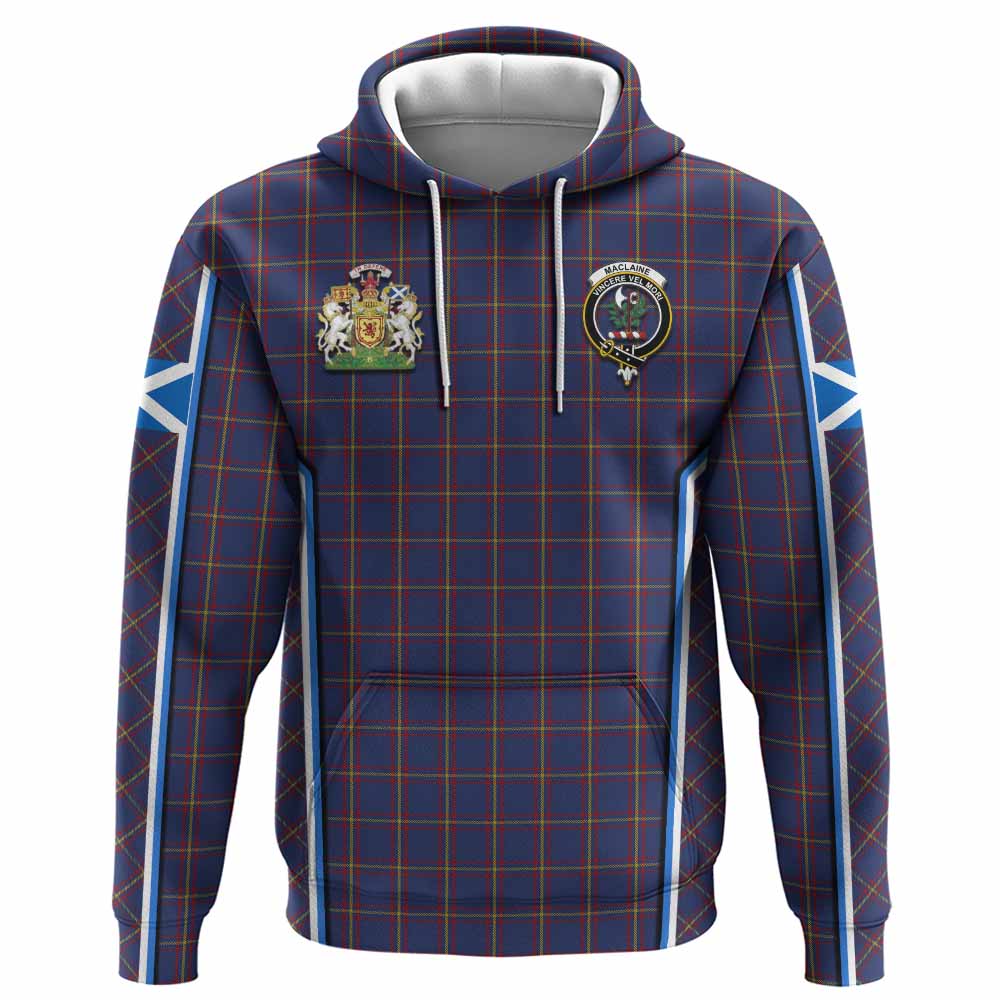 MacLaine (McLaine) Tartan Crest Hoodie Scotland Coat of Arm Flag Style - Tartan Vibes Clothing