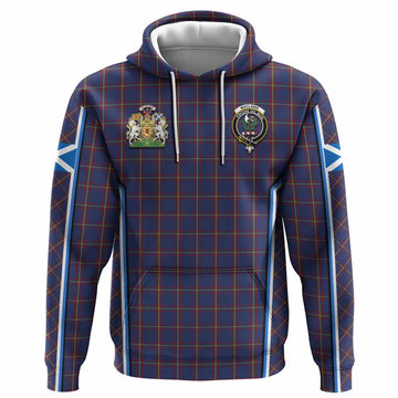 MacLaine (McLaine) Tartan Crest Hoodie Scotland Coat of Arm Flag Style