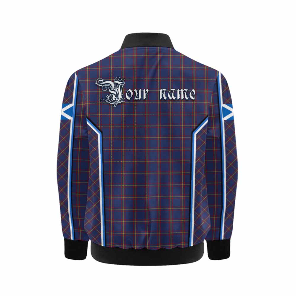MacLaine (McLaine) Tartan Crest Kid Bomber Jacket Scotland Coat of Arm Flag Style - Tartan Vibes Clothing