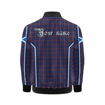 MacLaine (McLaine) Tartan Crest Kid Bomber Jacket Scotland Coat of Arm Flag Style - Tartan Vibes Clothing