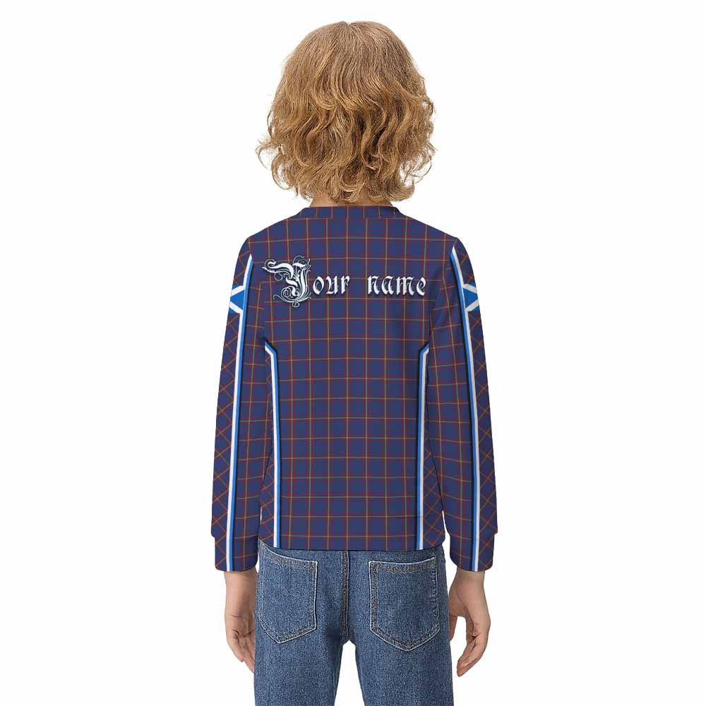 MacLaine (McLaine) Tartan Crest Kid Knitted Sweatshirt Scotland Coat of Arm Flag Style - Tartan Vibes Clothing