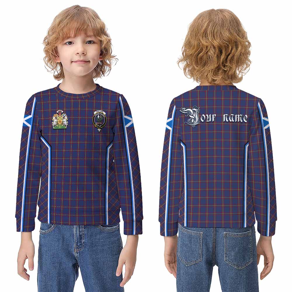 MacLaine (McLaine) Tartan Crest Kid Knitted Sweatshirt Scotland Coat of Arm Flag Style - Tartan Vibes Clothing