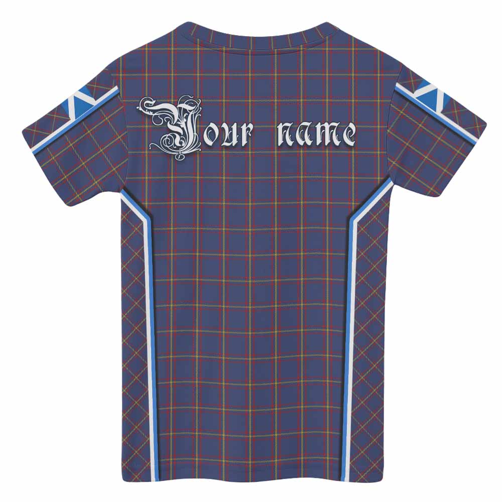 MacLaine (McLaine) Tartan Crest Kid T-shirt Scotland Coat of Arm Flag Style - Tartan Vibes Clothing