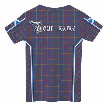 MacLaine (McLaine) Tartan Crest Kid T-shirt Scotland Coat of Arm Flag Style - Tartan Vibes Clothing