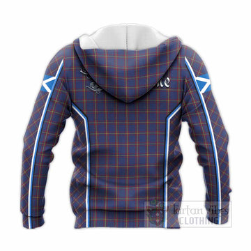 MacLaine (McLaine) Tartan Crest Knitted Hoodie Scotland Coat of Arm Flag Style