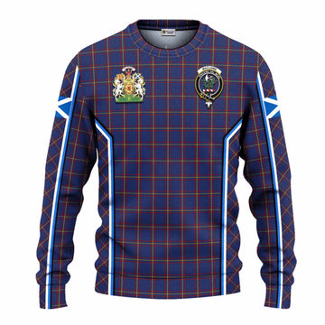 MacLaine (McLaine) Tartan Crest Knitted Sweater Scotland Coat of Arm Flag Style - Tartan Vibes Clothing