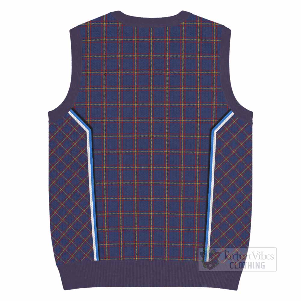 MacLaine (McLaine) Tartan Crest Knitted V-Neck Vest Scotland Coat of Arm Flag Style - Tartan Vibes Clothing