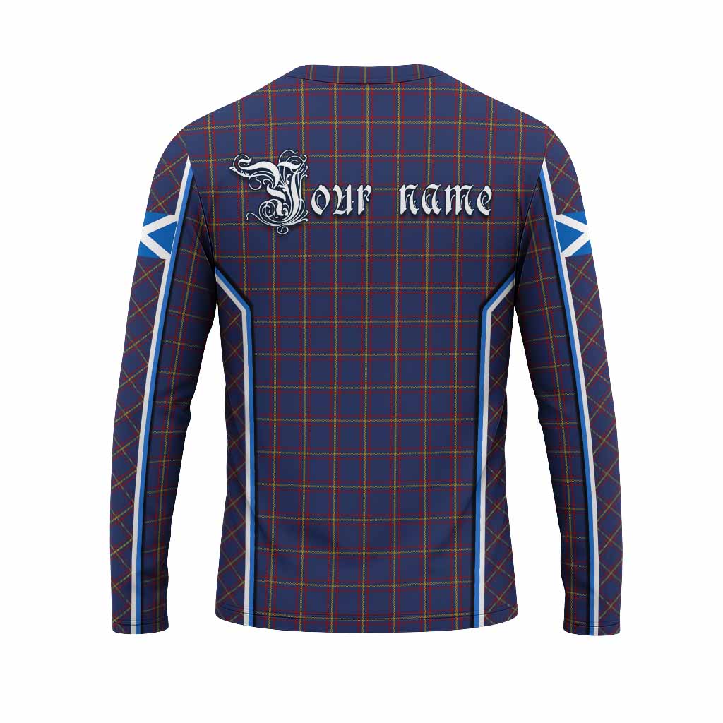 MacLaine (McLaine) Tartan Crest Long Sleeve T-Shirt Scotland Coat of Arm Flag Style - Tartan Vibes Clothing