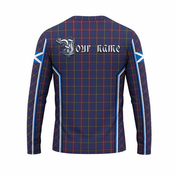 MacLaine (McLaine) Tartan Crest Long Sleeve T-Shirt Scotland Coat of Arm Flag Style - Tartan Vibes Clothing