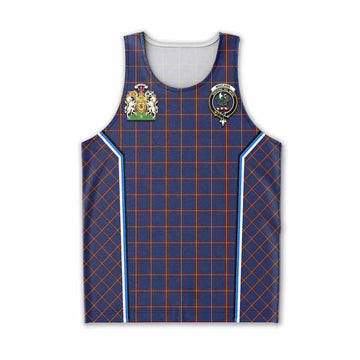 MacLaine (McLaine) Tartan Crest Men Tank Top Scotland Coat of Arm Flag Style