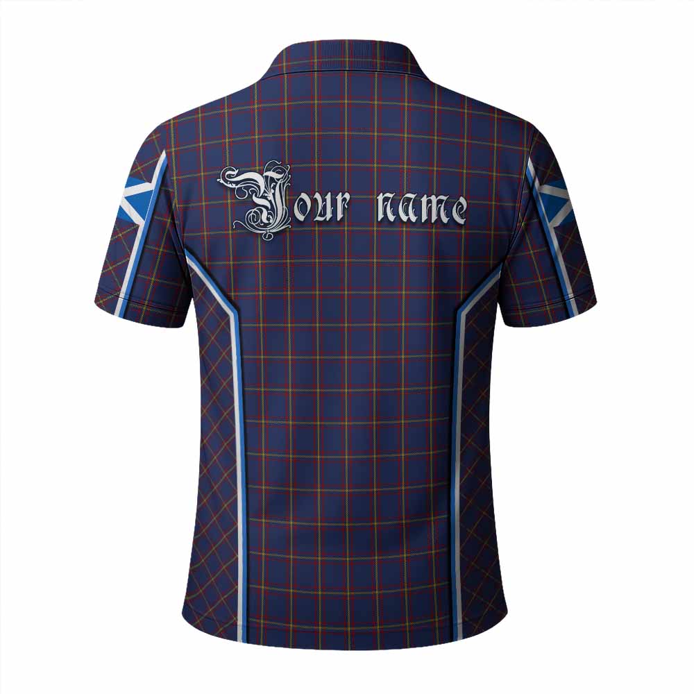 MacLaine (McLaine) Tartan Crest Polo Shirt Scotland Coat of Arm Flag Style - Tartan Vibes Clothing