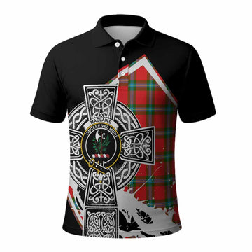 MacLaine (McLaine) Tartan Crest Polo Shirt Scottish Celtic Cross Heritage