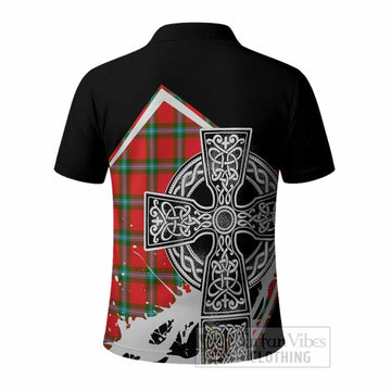 MacLaine (McLaine) Tartan Crest Polo Shirt Scottish Celtic Cross Heritage