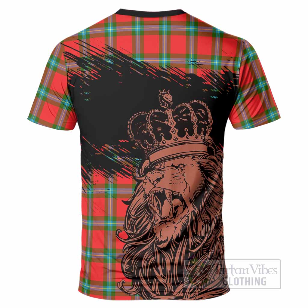 MacLaine (McLaine) Tartan Crest T-Shirt Crowned Lion Heritage Style